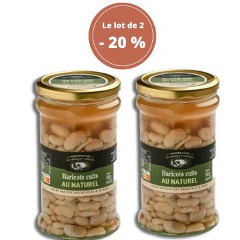 Duo de 2 bocaux Haricots Tarbais cuisinés