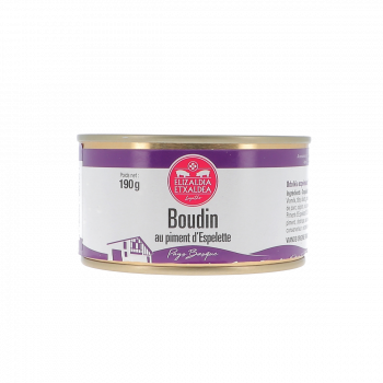 Boudin au piment d'Espelette - boîte 190 g