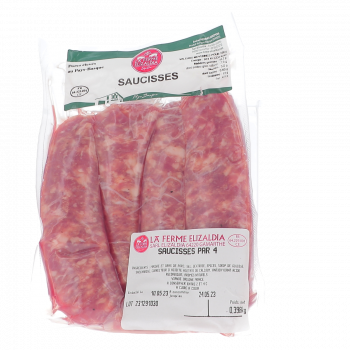4 Saucisses de Toulouse - Sous vide 390 g