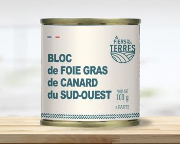 Bloc de Foie gras de Canard du Sud-Ouest - Boîte 100 g