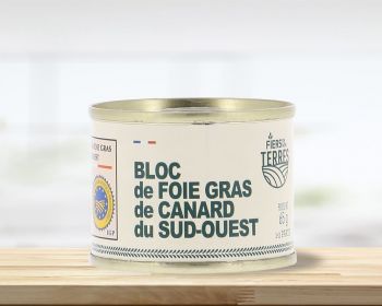 Bloc de foie gras de canard du sud ouest 