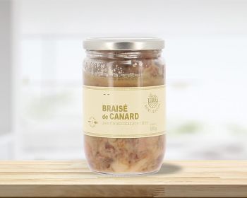 Braisé de canard sauce forestière aux cèpes - Bocal 600 g