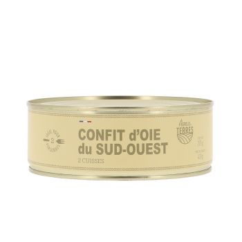 Confit d'oie du Sud-Ouest 2 cuisses - Boîte 775 g