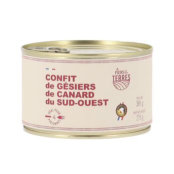 Confit de Gésiers de Canard du Sud-Ouest  - Boîte 385 g
