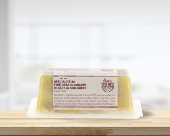 Spécialité de Foie Gras de Canard du Sud-Ouest à la figue - Barquette - Mi cuit - 200 g