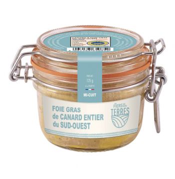 Foie Gras de Canard Entier du Sud-Ouest Mi-cuit - Bocal 125 g