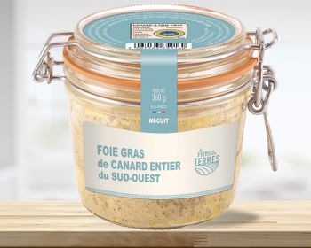 Bocal foie gras de canard entier du sud ouest 