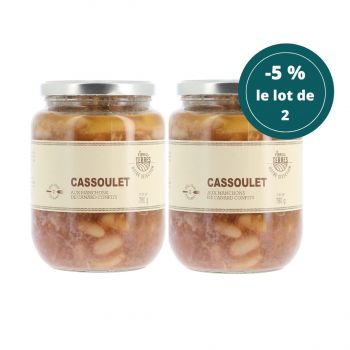 Duo de Cassoulet aux manchons de canard confits  - 2 Bocaux 780 g