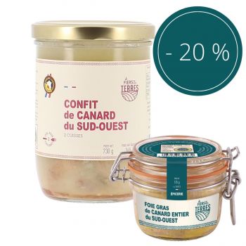 Menu canard 2 personnes en conserve