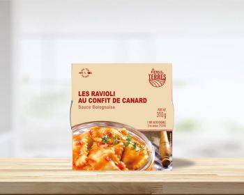 Raviolis à la viande de canard confite - Sauce Bolognaise - Cassolette 310 g