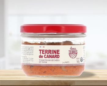 NOUVEAU Terrine de canard tomates mi-séchées et thym- verrine 160 g