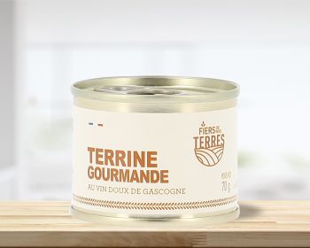 Terrine gourmande au vin doux de Gascogne - Boîte 70 g