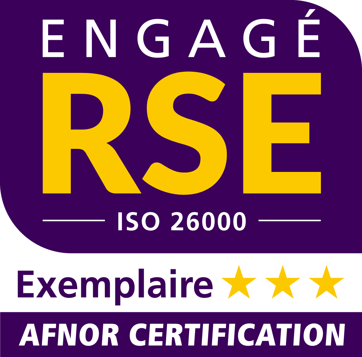 Label RSE "Engagé - Niveau Exemplaire"